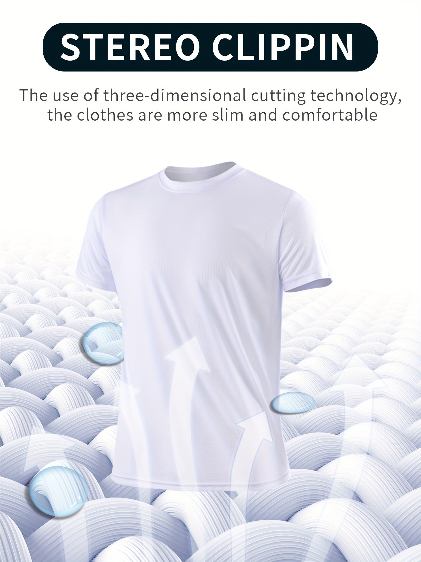 6 Pcs Men's Solid Short Sleeve T shirt Casual Quick drying Tees For Summer