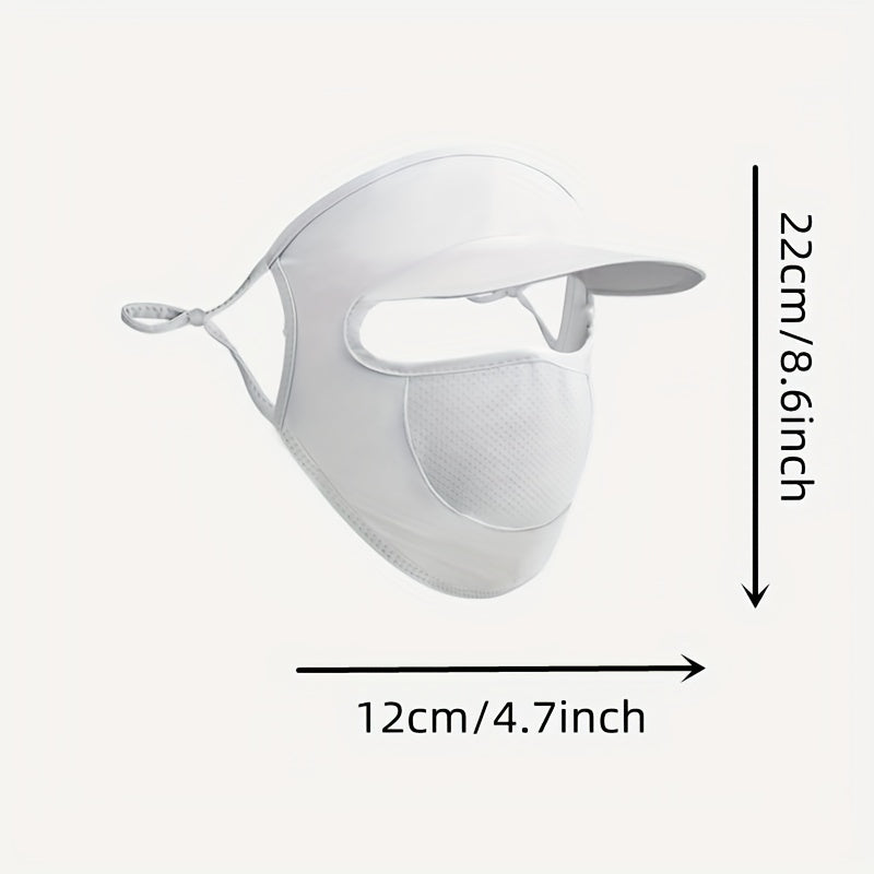 UV Protection Mask With Brim Ear Hook Full Cover Sunproof Mask