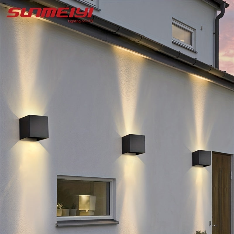 SUNMEIYI 12W LED Wall Light Outdoor Waterproof IP65 Porch Garden Wall Lamp
