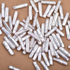 1pc S Level Long Bar Shape Baroque Pearl for DIY Jewelry