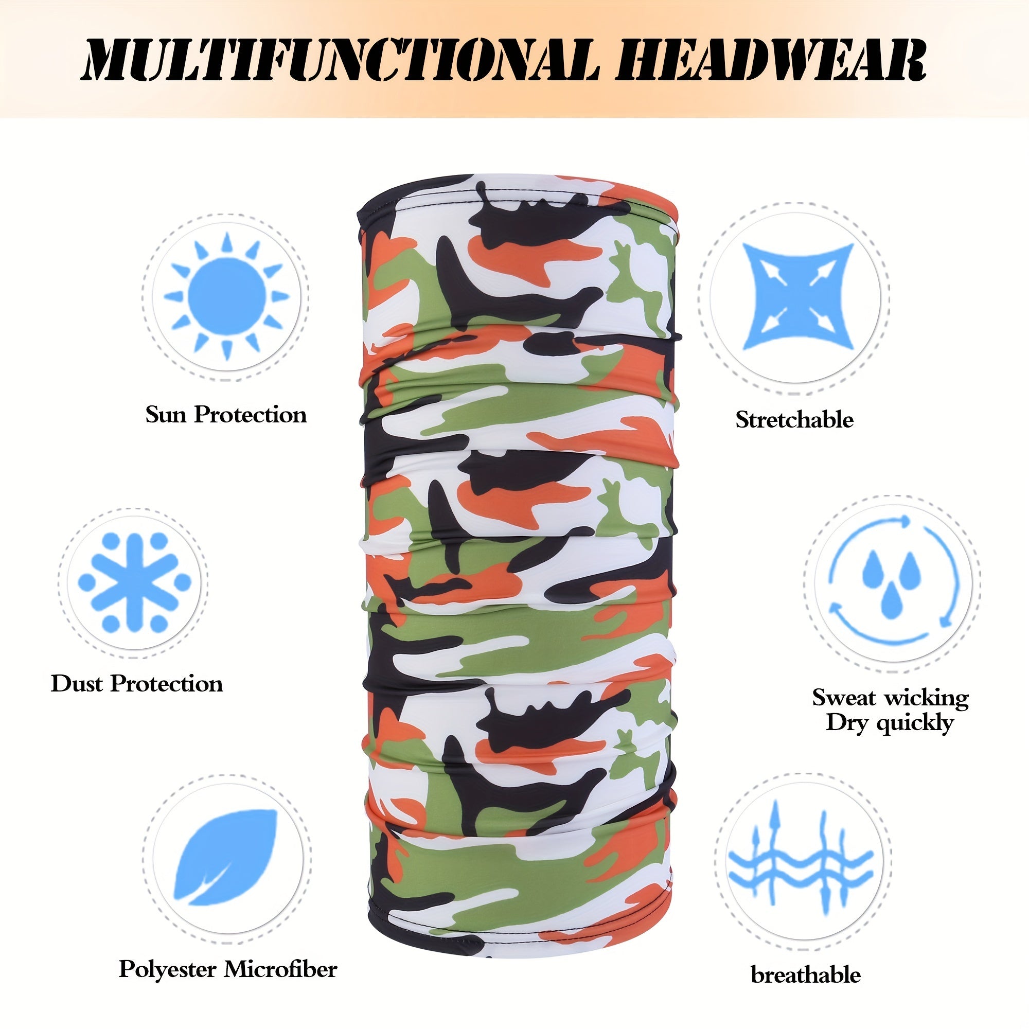 Ice Silk Cycling Mask Windproof Sunscreen Neck Gaiter