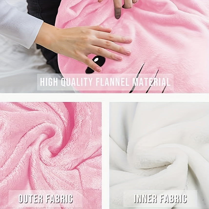 Shark Blanket Cozy Flannel Hoodie Sleeping Bag for Indoor & Outdoor