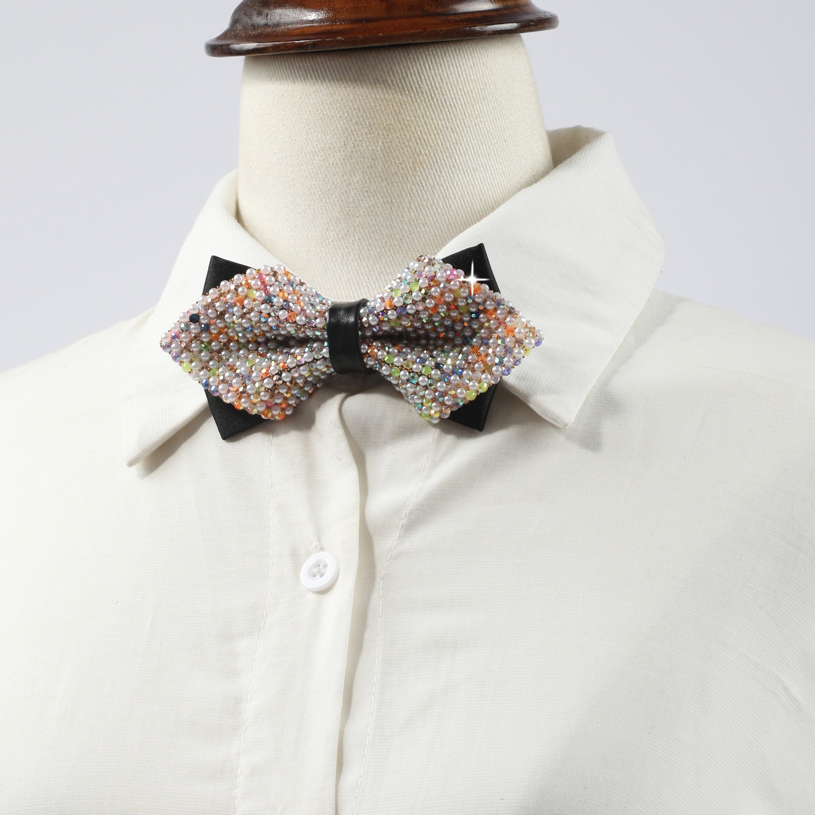 Faux Pearl Bow Tie for Women