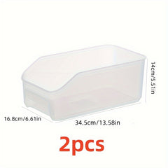 3pcs Refrigerator Storage Box Drawer Transparent Freezer Crisper