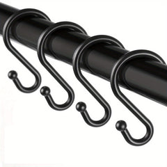 12pcs Durable Rustproof Shower Curtain Hooks for Waterproof Curtains