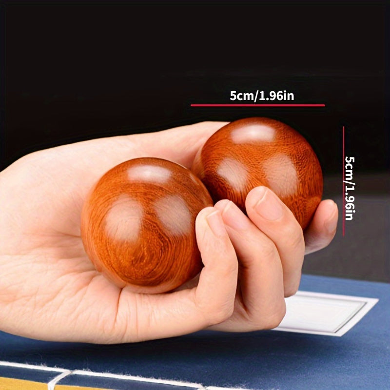Wooden Finger Strength Training Grip Ball - 2pcs