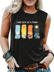 Summer Graphic Print Tank Top Women's Clothing