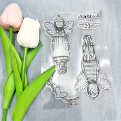 1pc Butterfly Transparent Stamp for DIY Card Decoration