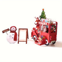 3D Christmas Float Holiday Greeting Card