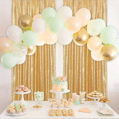 Nordic Sequin Background Curtains - Glitter Photography for Baby Shower Stage