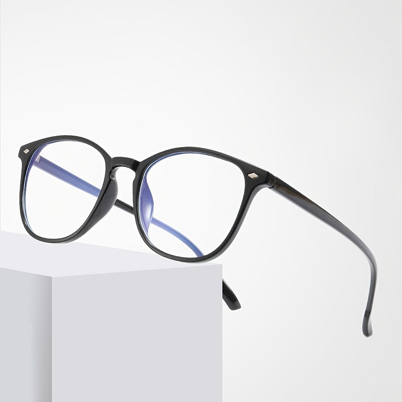 Multicolor Women's Round Frame Glasses Light Blocking Spectacles
