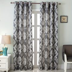 Retro Jacquard Blackout Curtains Set