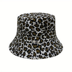 Multicolor Leaf Print Bucket Hat Unisex Lightweight Fisherman Cap