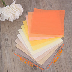 50pcs Colorful Twill Solid Fabric Precut for Patchwork