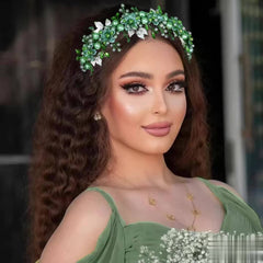 Beaded Braided Crown for Weddings Prom HP603