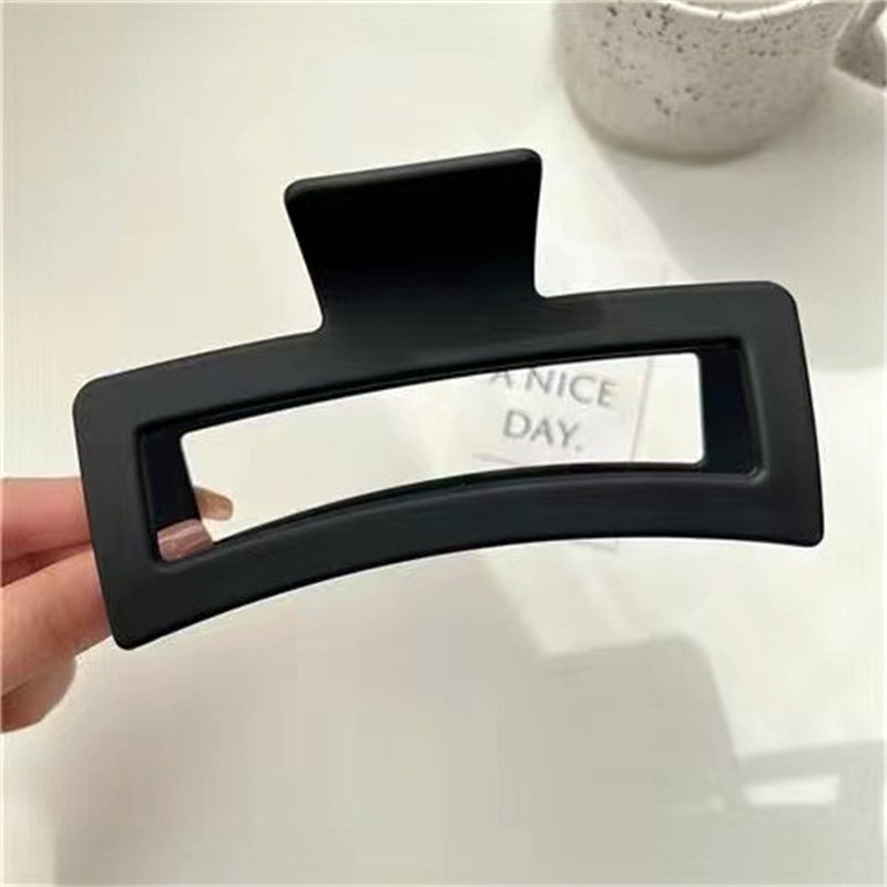 Oversize Geometric Hair Claw Clip Matte Finish Strong Hold Thick Hair Accessory