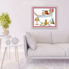 DIY Showering Beauty Cross Stitch Kit 14CT Needlework