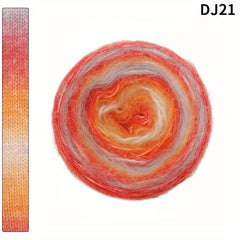 Gradient Spray Wool Thread for Scarves Hats Clothing