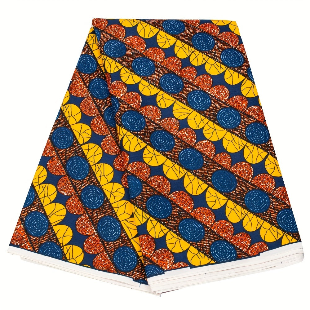 Geometric African Ankara Wax Print Polyester Fabric for Home Craft