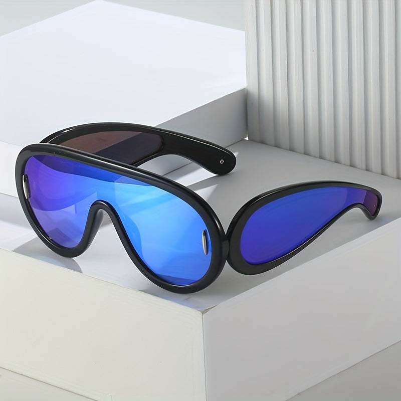 Y2K One Piece Sunglasses UV400 Sun Shades Goggles