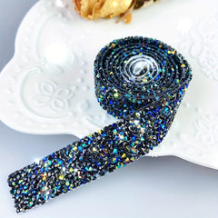 1yard Self Adhesive Crystal Rhinestone Ribbon Sticker Roll