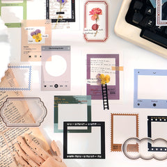 15pcs Time Boundary DIY Decoration Stickers Random Pack for Journaling