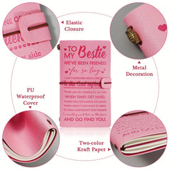 Pink Travel Guide Notebook for Friends and Sisters