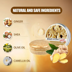 Organic Ginger Hair Regrowth Shampoo Bar Darkening Solid Shampoo