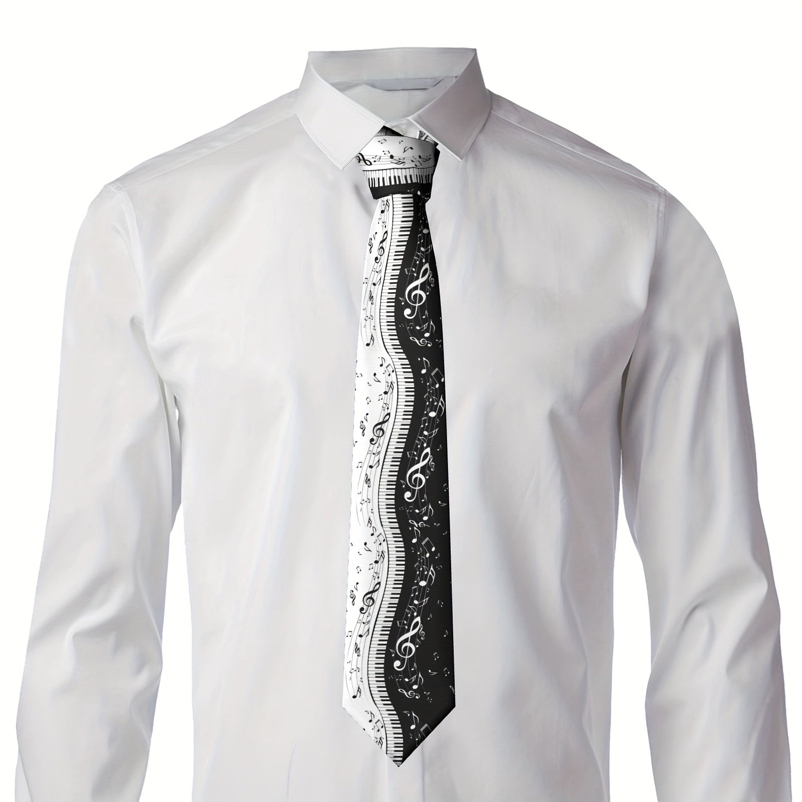 Minimalist Piano Keys Men's Tie