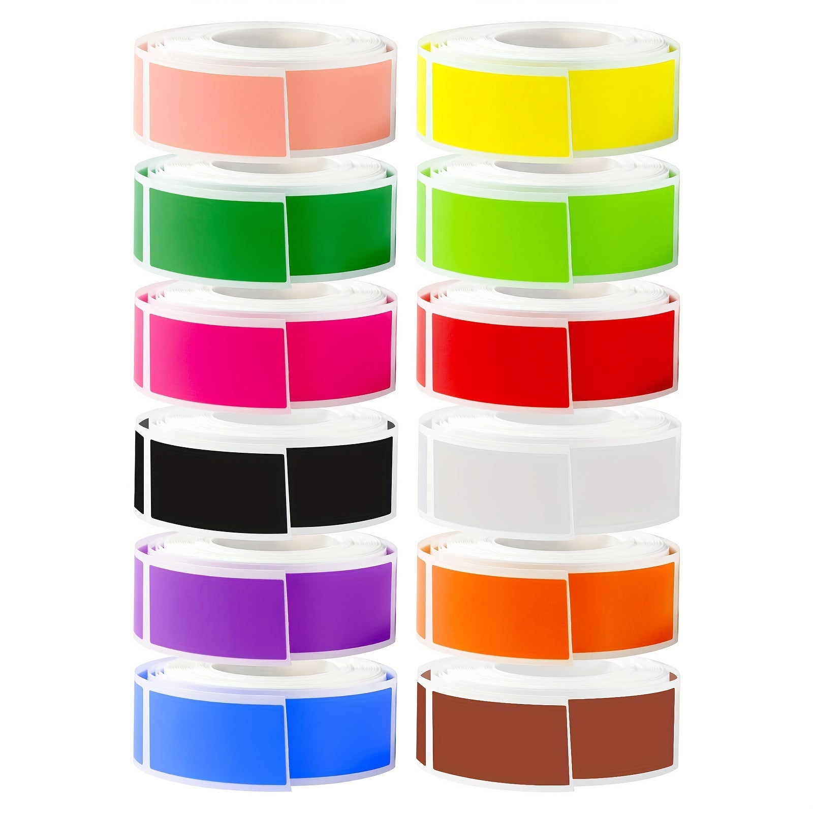 200 Rectangular Coding Labels Blank Sticker