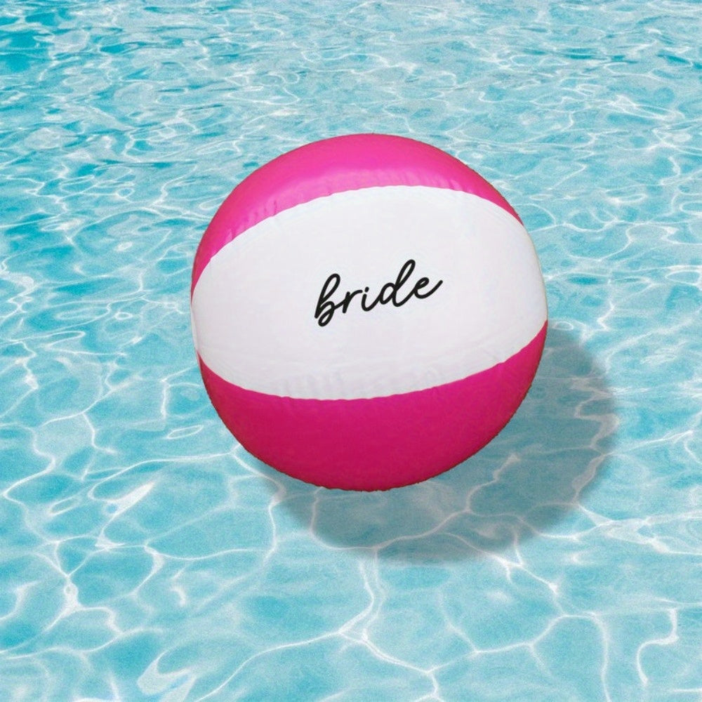 Pink Striped Beach Ball