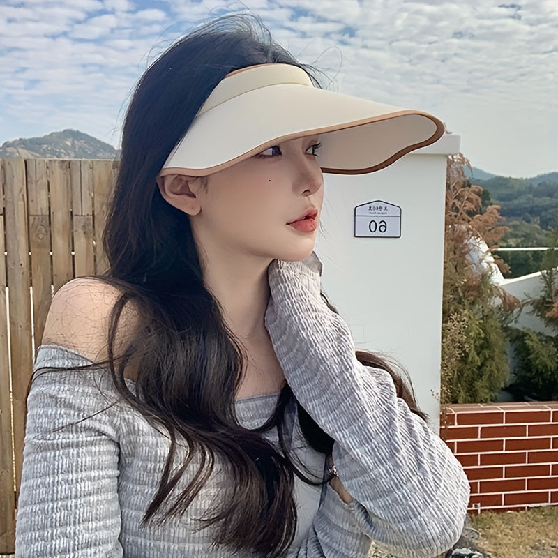 Wide Brim Summer Visors Sun Hat for Women