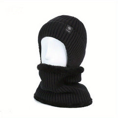 Men's Winter Knitted Beanie Hat for Elderly, Ear Protection