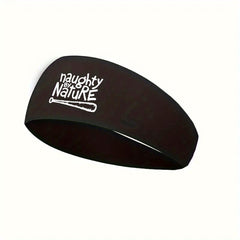 Naughty By Nature Hip Hop Headband Breathable Mesh Sweatband for Workouts