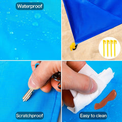 Waterproof Beach Mat Sandproof Outdoor Blanket for Picnics Travel Camping