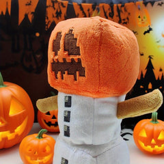 Halloween Plush Toy Block Style Pumpkin Doll for Kids