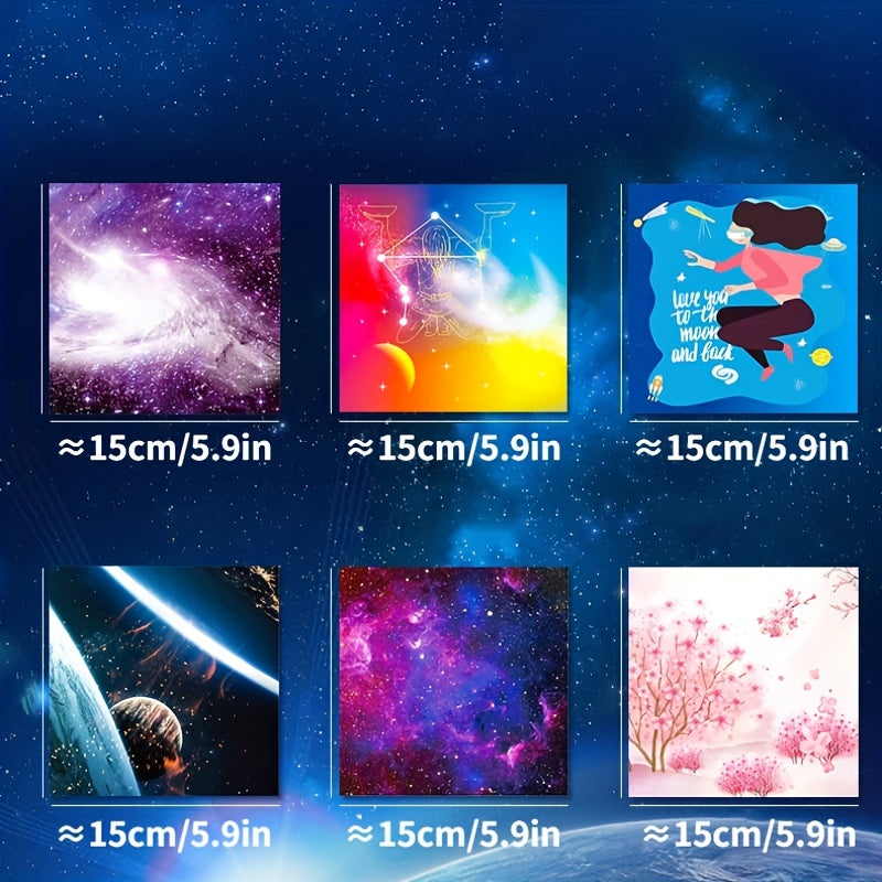 Double Sided Starry Square Origami Paper DIY Art Material