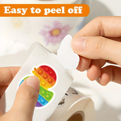500pcs Fidget Toy Stickers Roll for Laptop Water Bottle Phone