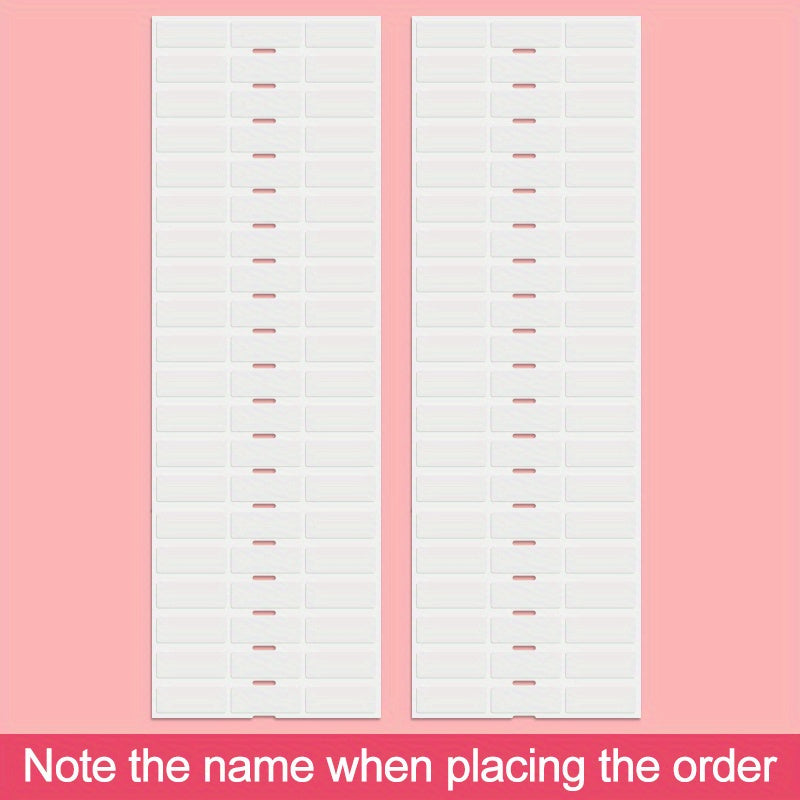 30 Custom Waterproof Name Stickers 3x1 Medium Size Personalized First Name Label