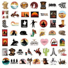 150 Pcs Horse Riding Cowboy Stickers Waterproof Equestrian Decals