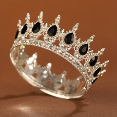 Yabeni Princess Crown Hair Accessory Rhinestone Wedding Birthday Party Dress Up