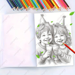Deluxe 29 Happy Birthday Coloring Book - Unique Cover