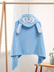 Kids Hooded Bath Towel Animal Ears Quick Drying Bathrobe