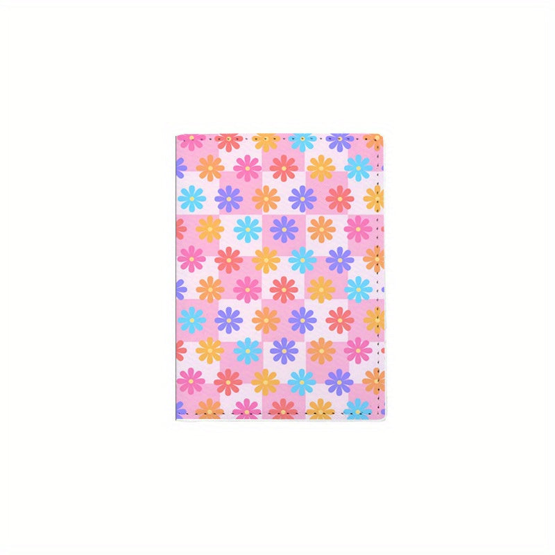 Floral Passport Holder PU Document Protective Cover