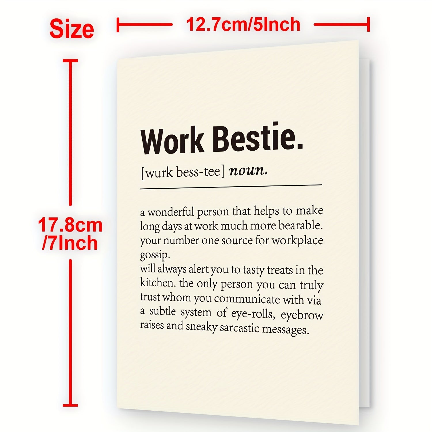 Funny Birthday Card For Coworker Women Work Bestie