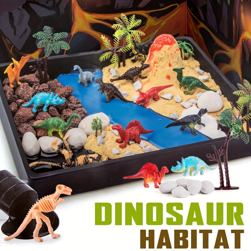 Dinosaur Playset DIY Habitat Kit Encourages Imagination & More