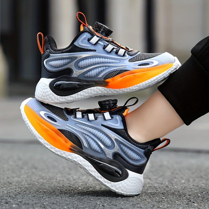 Boy's Block Basketball Shoes, Comfy Breathable Sneakers