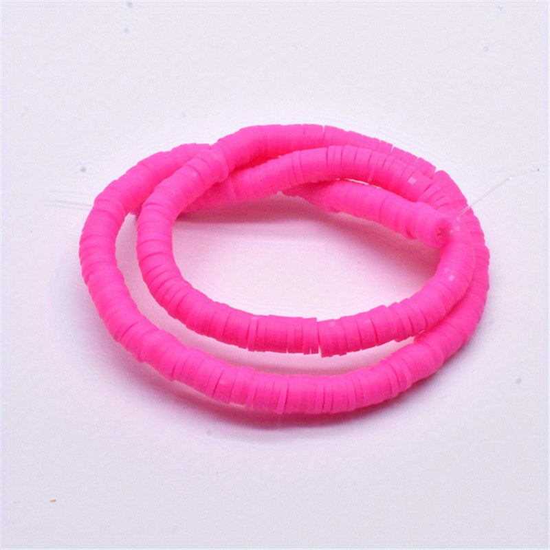 6mm Polymer Clay Rubber Spacer Beads for Jewelry Making