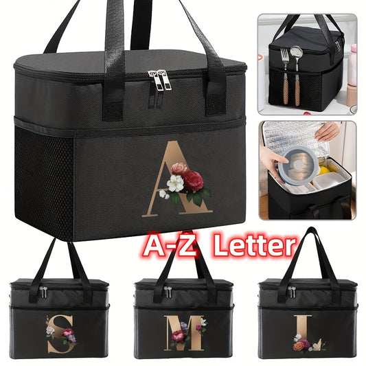 Insulated Canvas Lunch Bag Leakproof Reusable Thermal Tote