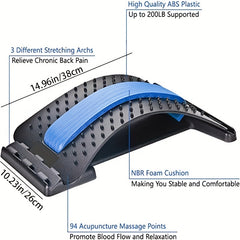 Adjustable Lumbar Relaxer Magnetic Therapy Back Stretcher Pillow